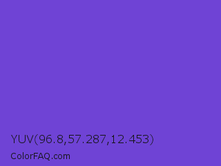 YUV 96.8,57.287,12.453 Color Image