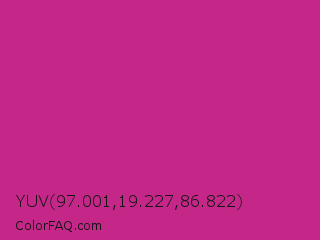 YUV 97.001,19.227,86.822 Color Image