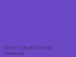 YUV 97.128,49.73,9.535 Color Image