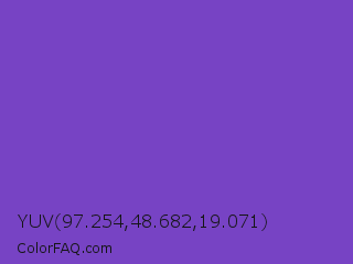 YUV 97.254,48.682,19.071 Color Image