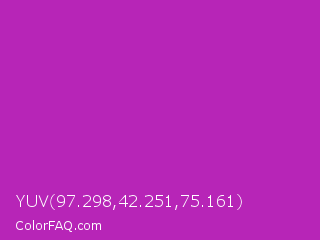 YUV 97.298,42.251,75.161 Color Image