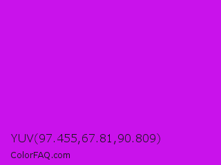 YUV 97.455,67.81,90.809 Color Image
