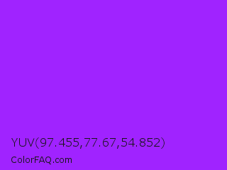YUV 97.455,77.67,54.852 Color Image