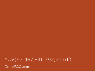 YUV 97.487,-31.792,70.61 Color Image