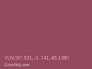 YUV 97.531,-1.741,45.138 Color Image