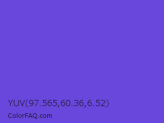 YUV 97.565,60.36,6.52 Color Image
