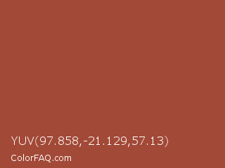 YUV 97.858,-21.129,57.13 Color Image