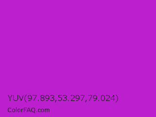 YUV 97.893,53.297,79.024 Color Image