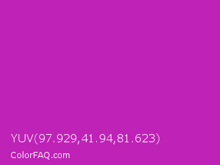YUV 97.929,41.94,81.623 Color Image