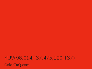 YUV 98.014,-37.475,120.137 Color Image