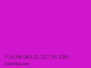 YUV 98.063,52.227,95.538 Color Image