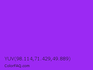 YUV 98.114,71.429,49.889 Color Image