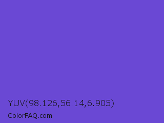 YUV 98.126,56.14,6.905 Color Image