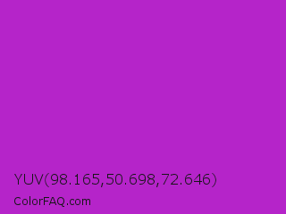 YUV 98.165,50.698,72.646 Color Image