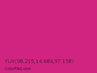 YUV 98.215,14.684,97.158 Color Image