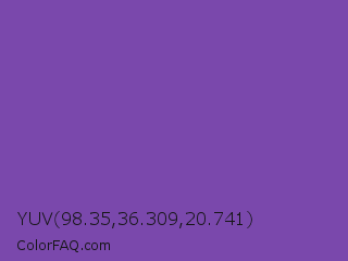YUV 98.35,36.309,20.741 Color Image