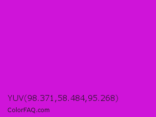 YUV 98.371,58.484,95.268 Color Image