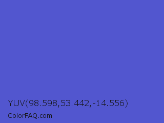 YUV 98.598,53.442,-14.556 Color Image