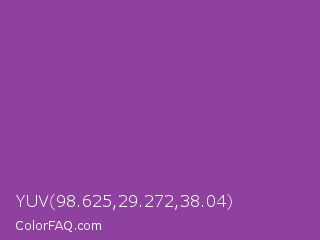 YUV 98.625,29.272,38.04 Color Image