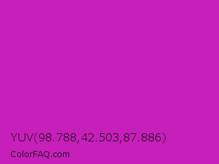 YUV 98.788,42.503,87.886 Color Image