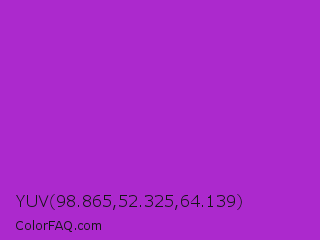 YUV 98.865,52.325,64.139 Color Image