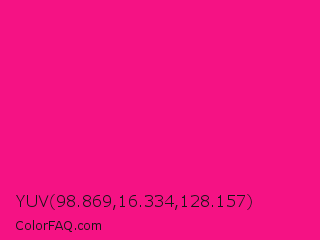 YUV 98.869,16.334,128.157 Color Image