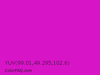 YUV 99.01,49.295,102.6 Color Image