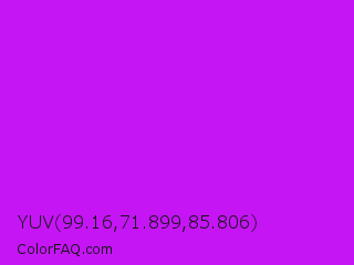 YUV 99.16,71.899,85.806 Color Image