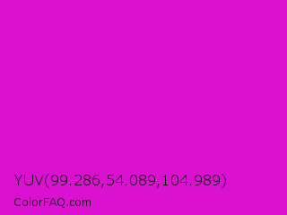 YUV 99.286,54.089,104.989 Color Image