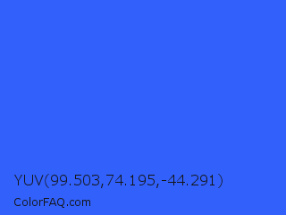 YUV 99.503,74.195,-44.291 Color Image