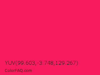 YUV 99.603,-3.748,129.267 Color Image