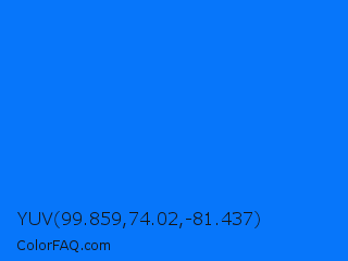 YUV 99.859,74.02,-81.437 Color Image