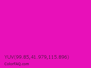 YUV 99.85,41.979,115.896 Color Image
