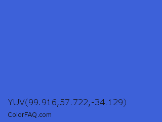 YUV 99.916,57.722,-34.129 Color Image
