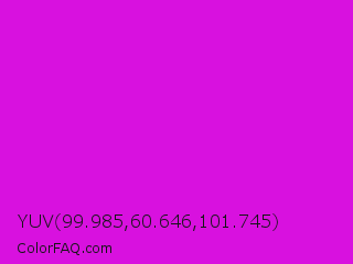 YUV 99.985,60.646,101.745 Color Image