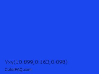 Yxy 10.899,0.163,0.098 Color Image