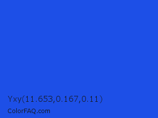 Yxy 11.653,0.167,0.11 Color Image