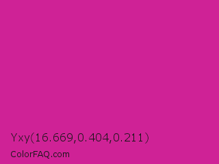 Yxy 16.669,0.404,0.211 Color Image