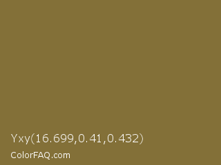 Yxy 16.699,0.41,0.432 Color Image