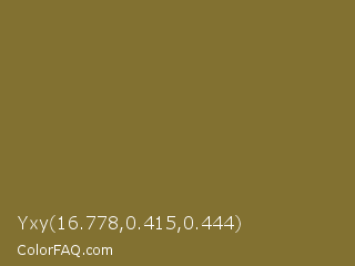 Yxy 16.778,0.415,0.444 Color Image
