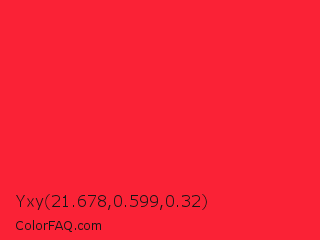 Yxy 21.678,0.599,0.32 Color Image
