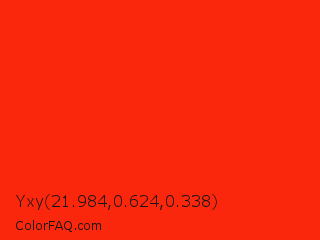 Yxy 21.984,0.624,0.338 Color Image