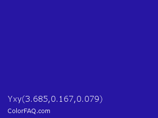 Yxy 3.685,0.167,0.079 Color Image