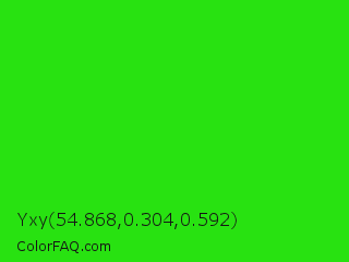 Yxy 54.868,0.304,0.592 Color Image