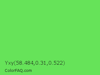 Yxy 58.484,0.31,0.522 Color Image