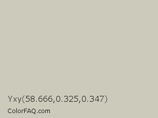 Yxy 58.666,0.325,0.347 Color Image