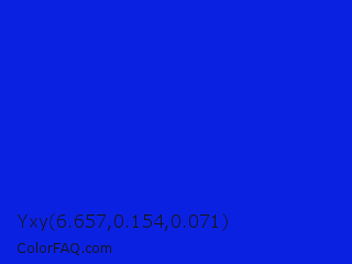 Yxy 6.657,0.154,0.071 Color Image