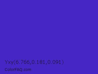 Yxy 6.766,0.181,0.091 Color Image