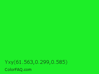 Yxy 61.563,0.299,0.585 Color Image