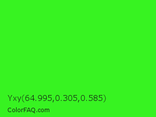 Yxy 64.995,0.305,0.585 Color Image